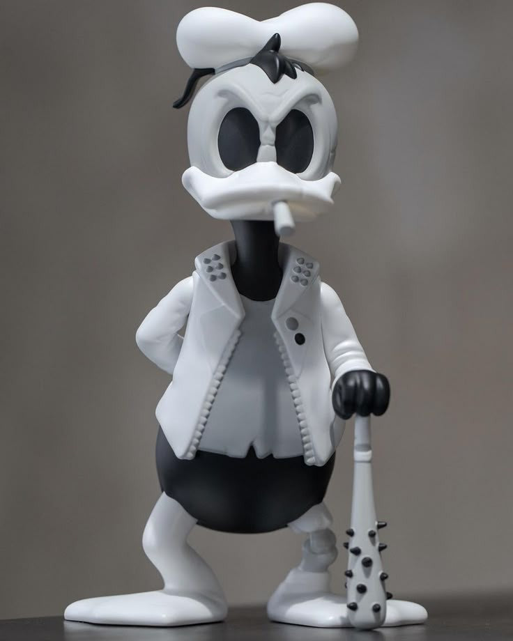 Angry Punk Duck - Custom Statue