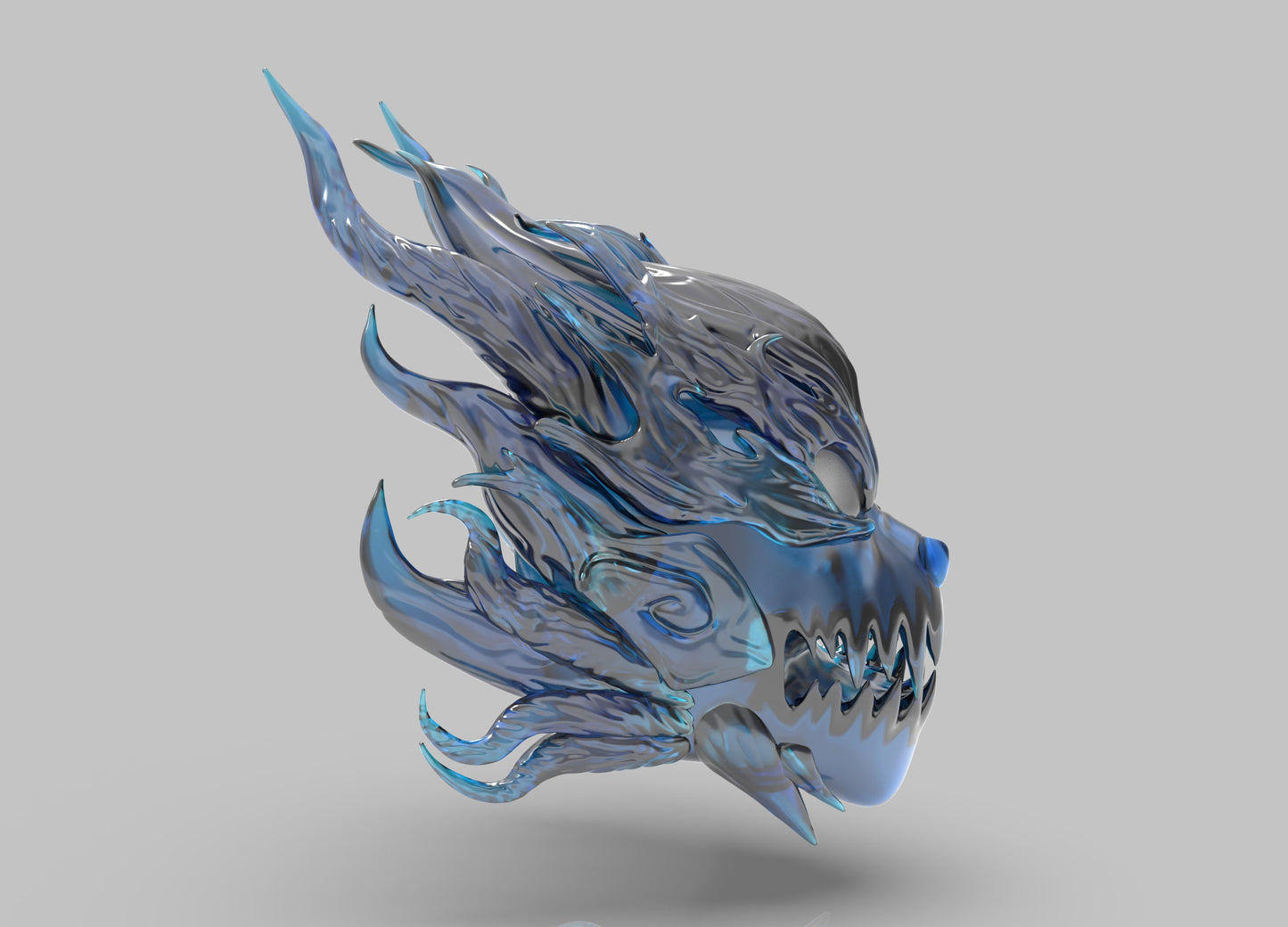 Ice Wolf Mask - Mia3dDreams