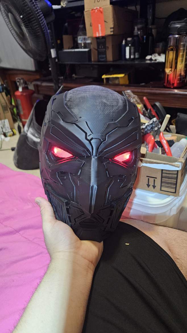 Futuristic Hellbat | Custom M3D Batman Helmet