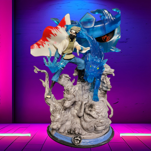 Wolf Ninja Sensei 3D Risen Statue