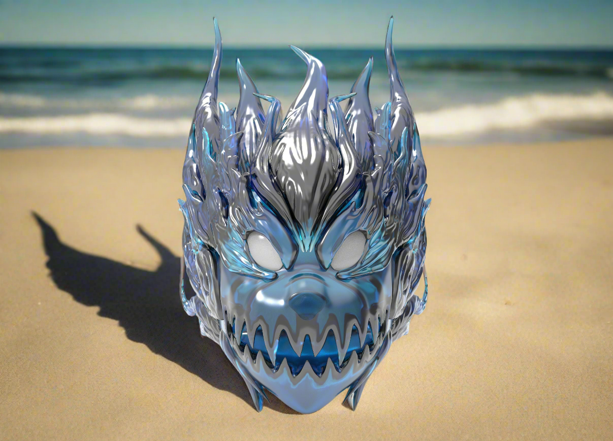 Ice Wolf Mask - Mia3dDreams