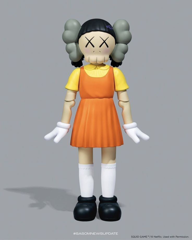 Squid Girl Kaws Statue