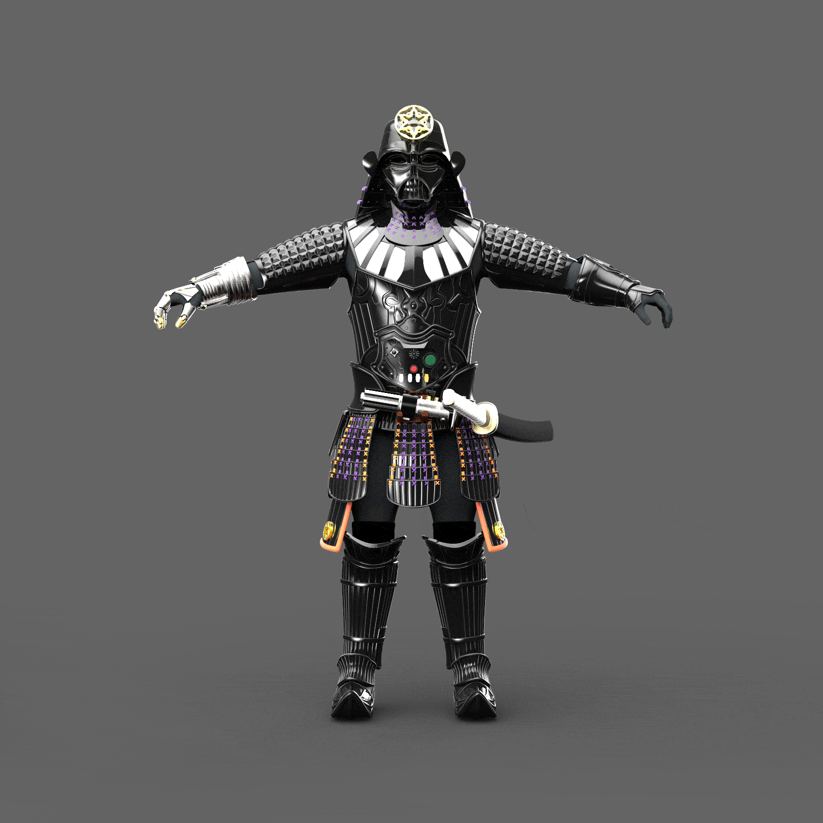 Samauai Hunter  Full Armor - Mia3dDreams