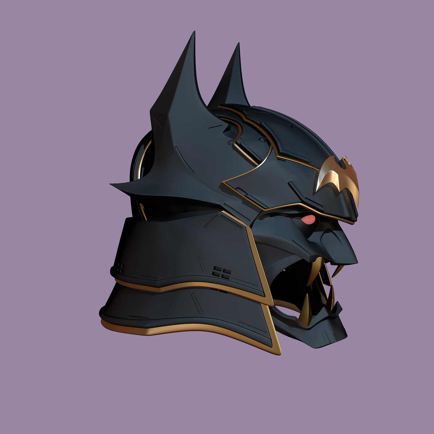 Batmaurai Helmet Costume - Mia3dDreams