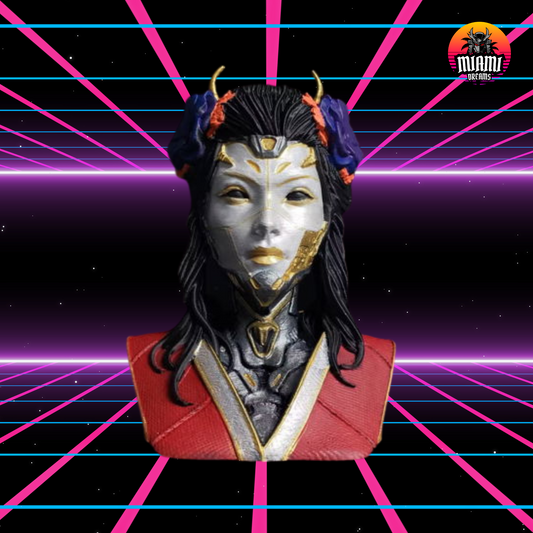 Oni Girl Art Bust