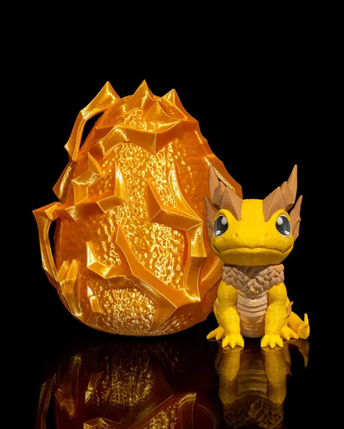 Dragon Egg With Lightning Baby Dragon - Mia3dDreams