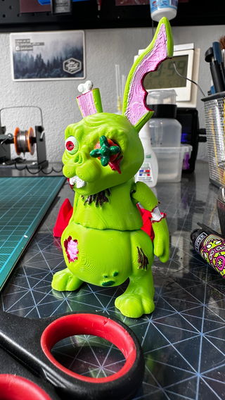 Zombie Bunny Figure