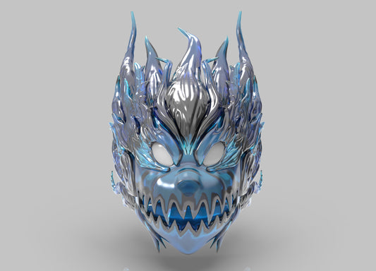 Ice Wolf Mask - Mia3dDreams