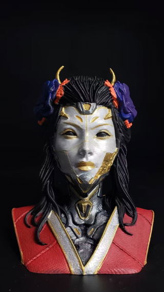 Oni Girl Art Bust