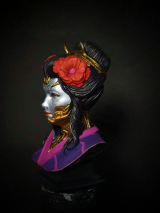 Oni Girl Art Bust