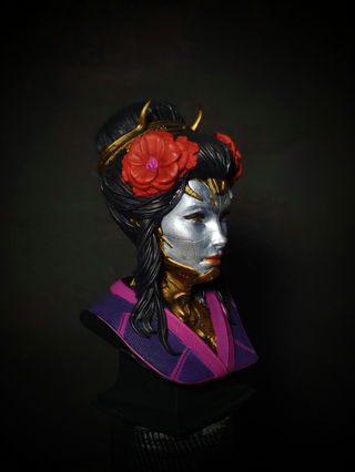 Oni Girl Art Bust
