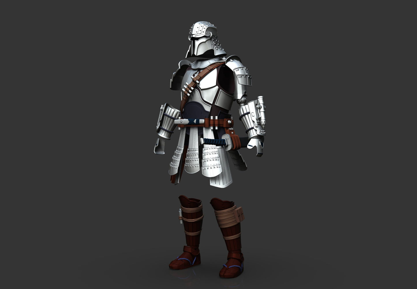 Samurai Iron Hunter Full Armor - Mia3dDreams