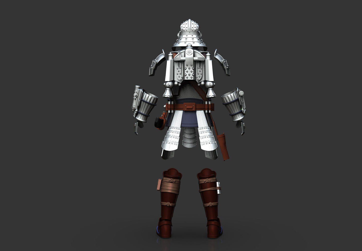 Samurai Iron Hunter Full Armor - Mia3dDreams