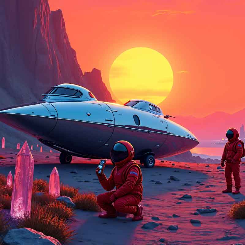 Graphic design of mars from motion video